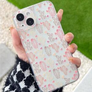⚠️Clearance iPhone 14/Pro/Pro Max Cute Pink Cactus Phone Case